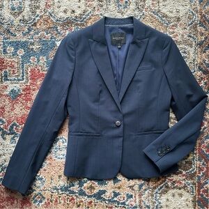 Banana Republic Italian Wool-blend Blazer, Navy Blue
